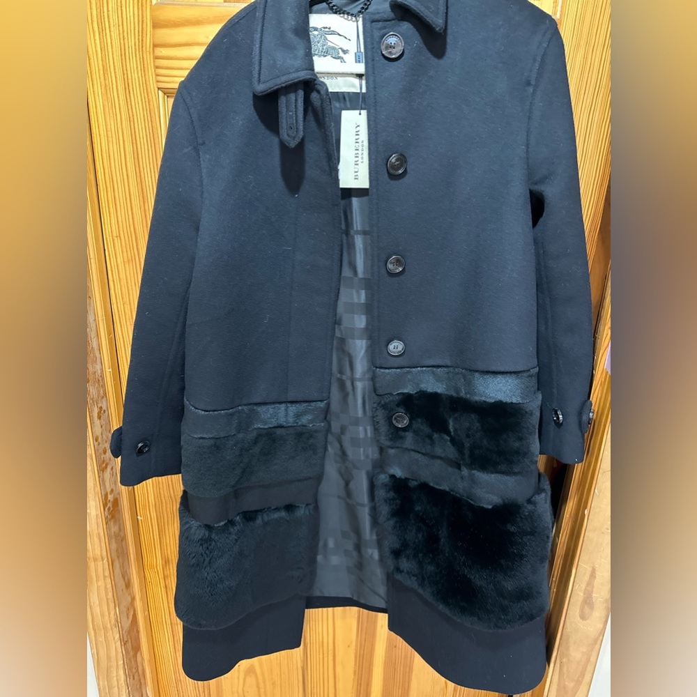 Burberry coat size 10 with tag